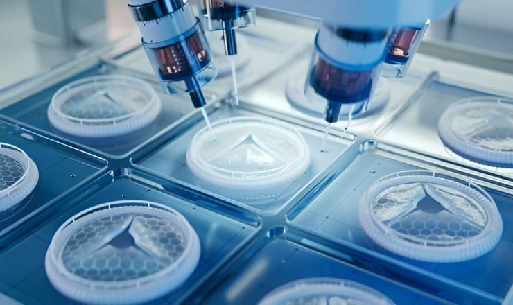 Impresora médica avanzada que produce válvulas cardíacas