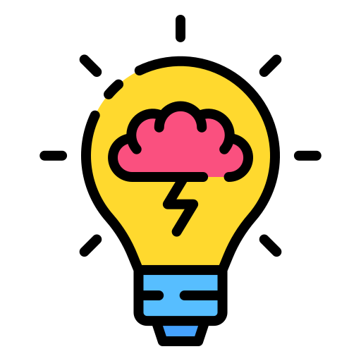 bombilla conformada por foco y cerebro